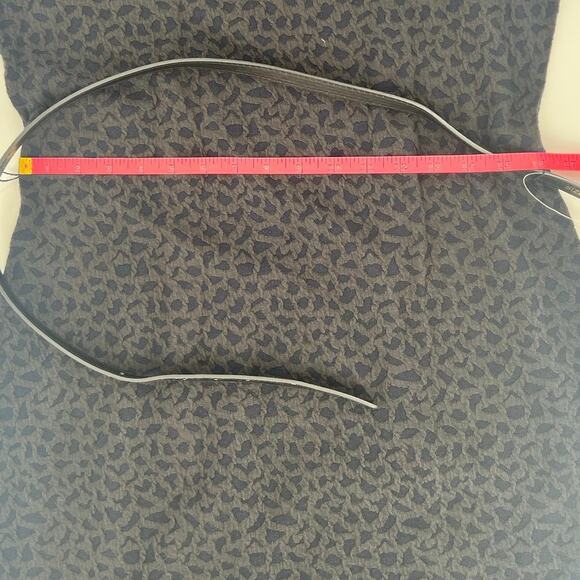 Sharagano Navy & Grey Spotted Long Sleeve Belted Dress 12 - Picture 10 of 10